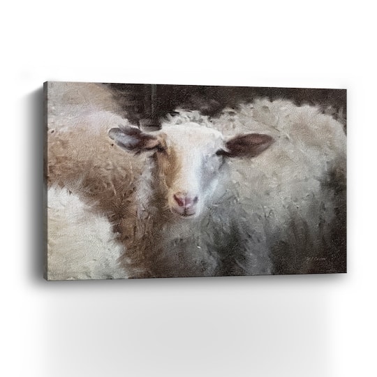 Sheeps Flock Canvas Giclee